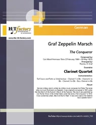 Graf Zeppelin Marsch - The Conqueror - Clarinet Quartet - Eb P.O.D cover Thumbnail